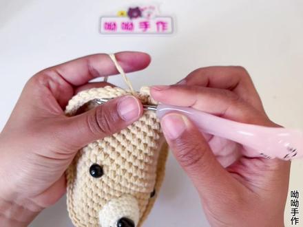 小熊眼镜框:可可爱爱,奇奇怪怪#眼镜框 #钩织教程 #爱生活爱编织 #手工diy #毛线编织