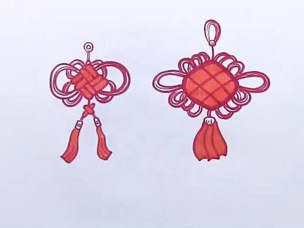 中国结简笔画#简笔画 #想画就画 #创意美术