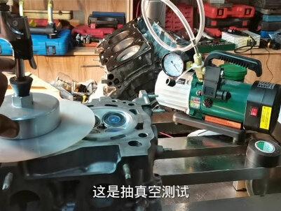 气门研磨我用三种方式检漏