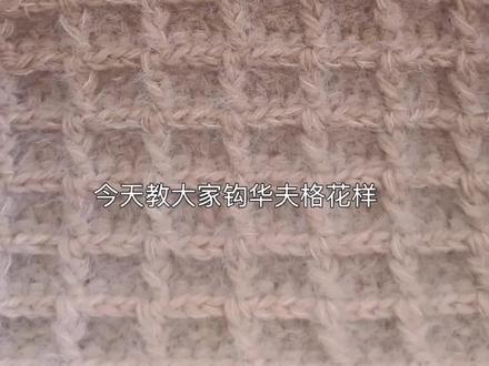 华夫格花样钩织教程#钩针教程 #手工diy #创作者中心 #创作灵感 #上热门