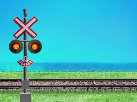 红灯机器人把火车清洗干净 #火车动画 #红灯机器人