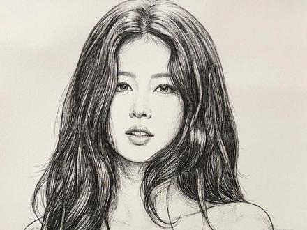 粉丝投稿画白鹿 #白鹿 #手绘 #素描