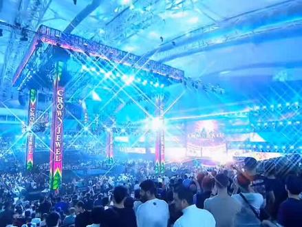 【WWE】2023年宝冠大赛(Crown Jewel 2023),选手帅气出场!#wwe #布洛克莱斯纳 #摔角 #罗门伦斯 #兰迪奥顿