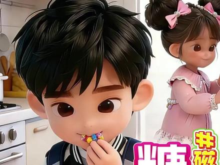 偷吃被妈妈抓包了 #儿童动画 #磁力片 #儿童益智 #早教启蒙 #亲子互动