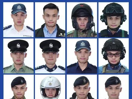 《香港警察制服图鉴》转发@香港警察 #变装 #警察 #制服压制