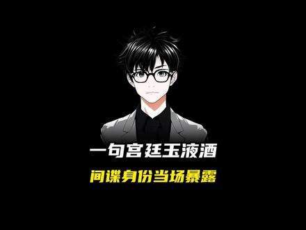 一句宫廷玉液酒,间谍身份当场暴露 #科普 #涨知识 #奇闻趣事 #间谍