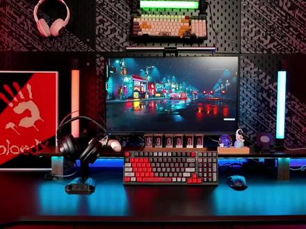 外设 血手幽灵 双飞燕#卓威包厢 #电竞酒店 #电竞馆设计装修 #网咖装修 #电竞