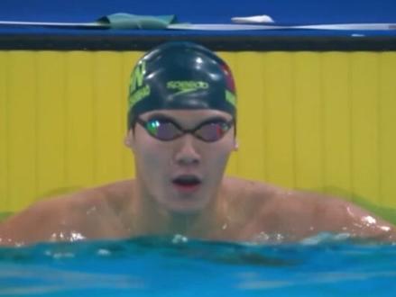 全运会男子100米蝶泳,王长浩获得冠军!#全运会 #十五运会 #2025全运会 #王长浩