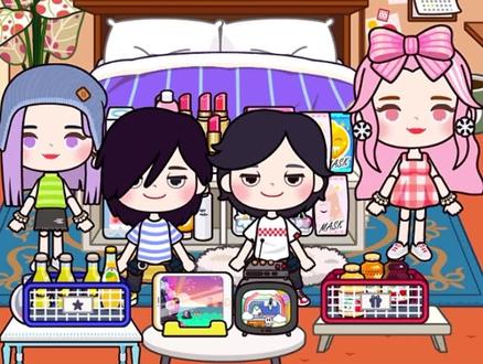 #米加小镇日常vlog 给屁事精和北川画女妆