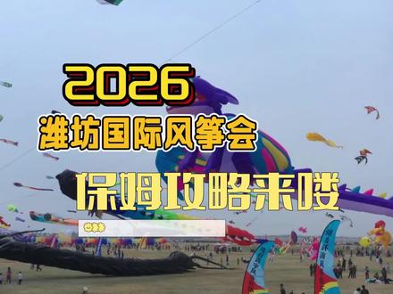 2026潍坊国际风筝会保姆攻略来喽!#潍坊风筝会 #风筝会#潍坊风筝节