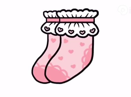 可爱的公主袜子#简笔画教程 #简笔画简笔画 #简笔画幼儿园 #简笔画素材@DOU+小助手