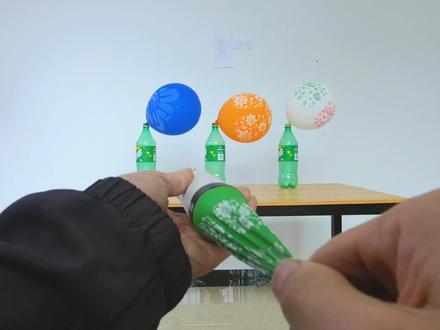 用完的卫生纸筒不要扔,拿来做一个气球发射器,好玩极了 #小发明 #创意diy #自制玩具 #动手能力