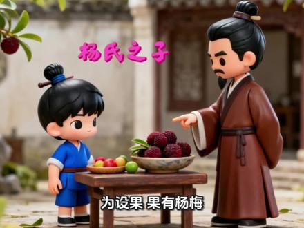 《杨氏之子》五年级语文下册第21课 #五年级语文下册#动画朗读