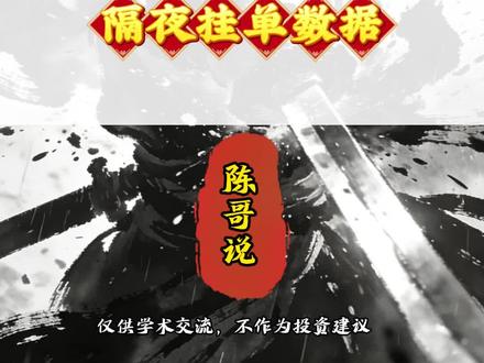 全网蕞新隔夜挂单数据#股票#股民#股民交流#干货分享#隔夜挂单