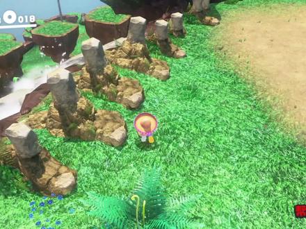 超级马里奥奥德赛:霸王龙在沉睡,如何在瀑布国玩耍?宝妈趣玩