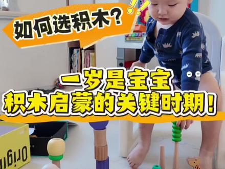 为什么说一岁是宝宝积木启蒙的黄金期?一岁左右的宝宝正处于感官探索、手眼协调和基础认知发展的关键阶段。合适的积木不仅是玩具,更是助力成长的学习工具。#益智玩具 #积木 #玩具 #育儿 #宝宝积木