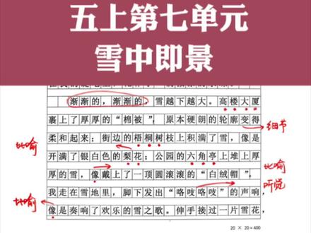 雪中即景,优秀范文,可以借鉴参考。@文老师