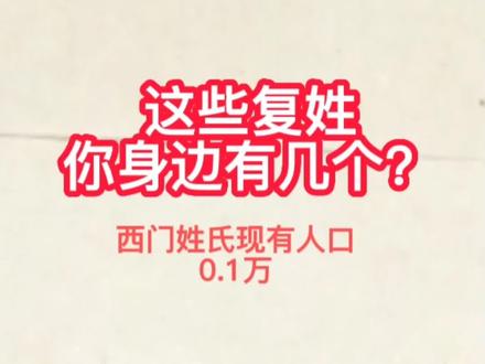 这些复姓,你身边有几个?#百家姓#传统文化 #练字