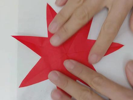七角星教程,简单易学#剪纸教程 #非遗剪纸 #剪纸 #剪纸艺术
