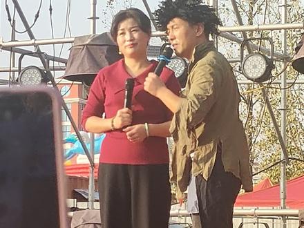 原墙九月九华佗庙会!刘晓燕真人真唱演出现场真热闹