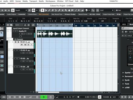 Cubase12自带效果器的效果演示#dsp调音教程 #人声效果器使用方法 #唱歌声卡怎么调试