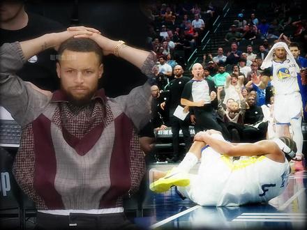 到底是多严重的无对抗膝盖受伤能让库里情绪崩溃痛苦抱头 #穆迪 #库里 #勇士