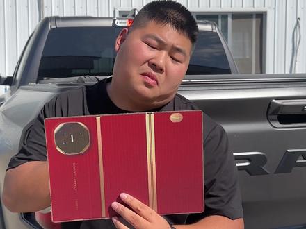 华为三折叠 至此成为艺术 世界名画#三折叠怎么折都有面