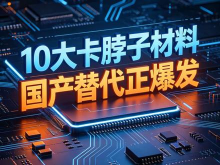 10大卡脖子材料+对应A股龙头,国产替代正爆发! #真实生活分享计划
#卡脖子材料 #国产替代 #硬核科技 #投资干货