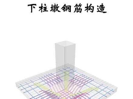 下柱墩钢筋构造 #建筑识图 #三维识图 #设计院 #工程人