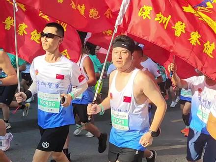 深圳光明半程马拉松##马拉松 #因为热爱所以坚持 #比赛现场 #厄运少女carry全场