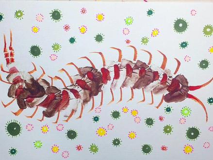 简单又吓人的蜈蚣创意画,适合零基础小朋友绘画,一起来试试吧#想画就画 #少儿美术 #创意画