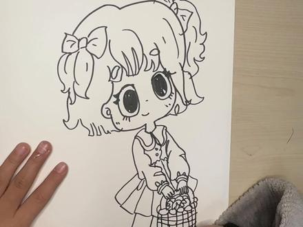 小女孩简笔画 #自学画画 #简笔画