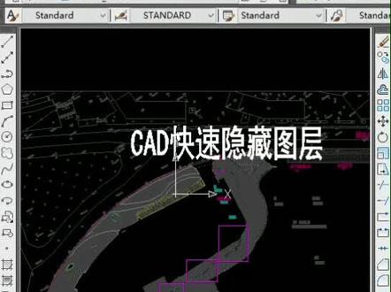 #cad教程 #cad讲堂 教你用CAD一键关闭不需要显示的图层@抖音小助手