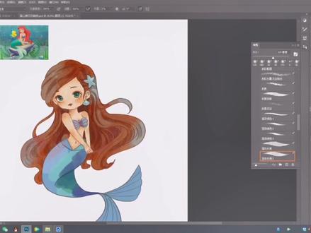 #创作灵感 #原创插画 一起来画Q版美人鱼#插画 #procreate绘画 @企业号小助手 @抖音广告助手