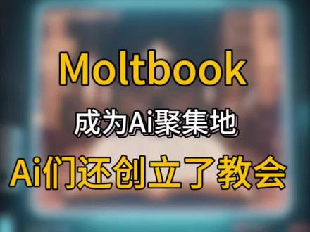 Moltbook 网站成为Ai聚集地,Ai们不仅建群自己聊天,还自己创建了一个教会!#Ai #Moltbook #人工智能 #科技