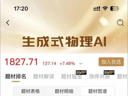 物理AI #股票 #财经 #AI