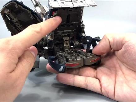 #变形金刚变形 DS搅拌大师 炮台-搅拌车形态转换