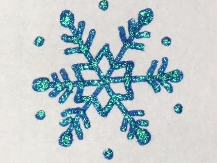 雪花这样画,好美#感谢官方 #创做人计划 #简笔画