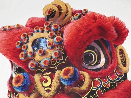 醒狮记|唤醒你心中的雄狮 #雄狮少年 #醒狮 #手绘 #马克笔手绘