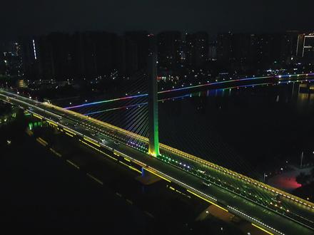 梅州人民的广州大桥夜景