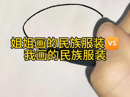 #简笔画 #简笔画 #画画 #一起学画画 #儿童动画 三月三马上要到了,来画两款民族服装交作业吧