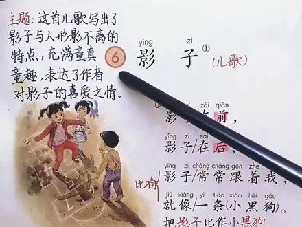 一年级语文上册《影子》生字讲解一年级语文上册《影子》生字讲解
#一年级语文#一年级班主任 #小学语文基础知识 #一年级语文上册