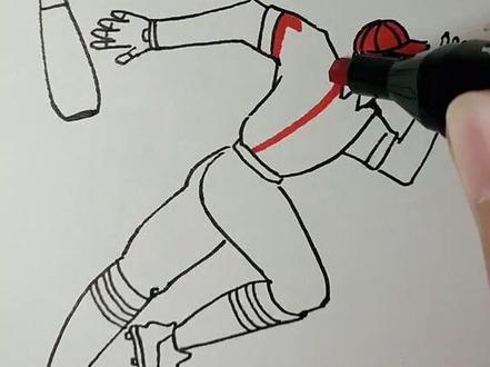 #萌知计划#绘画手工 @抖音青少年 奔跑吧 全垒打小哥哥 #简笔画