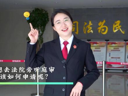 案件旁听不迷路,一分钟教你如何申请法院旁听庭审!#旁听庭审 #普法正能量 #新平