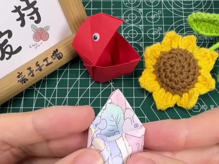 小时候的吃豆人你还记得吗?教你用正方形纸折一个吃豆人,简单又好玩#手工折纸教程 #亲子手工折纸 #我和孩子的手工故事 #手工diy玩具 #吃豆人