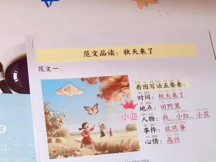 一年级语文看图写话 🌞今日晨读【看图写话】的范文,帮孩子练出敏锐观察力,快速捕捉画面细节,写作时有话可写、内容更生动#看图写话 #看图写话范文 #一年级语文 #一年级 #记录我认真学习的样子 @DOU+小助手