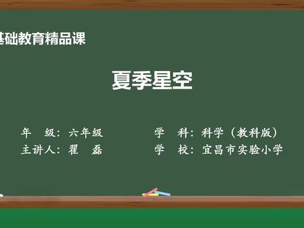 教科版科学六年级下册精品课件 夏季星空