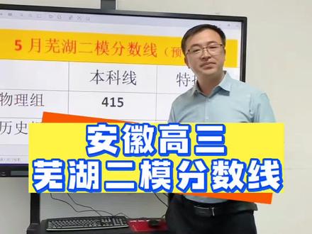 安徽芜湖二模预估分数线#芜湖二模分数线 #芜湖二模 #安徽高三联考 #安徽高考志愿填报 #安徽新高考