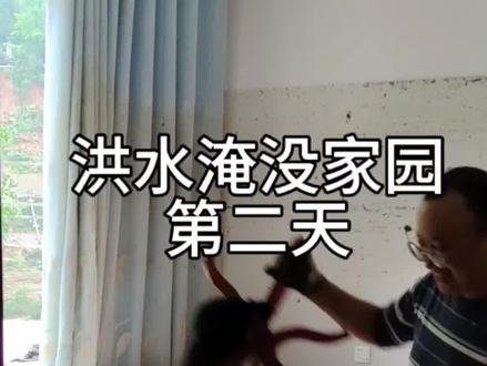 洪水淹没家园第二天,乐观一点面对吧,生活还要继续,加油! 我的家乡壶瓶山,洪水打不倒这片土地上的人,我们终将重建家园!#洪灾无情 #洪灾 #石门洪灾 #壶瓶山洪水 #洪水冲垮家园