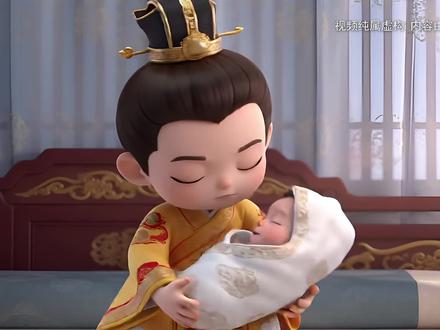 东宫小奶爸,第3集小太子不愿带娃了#二次元#AI短剧